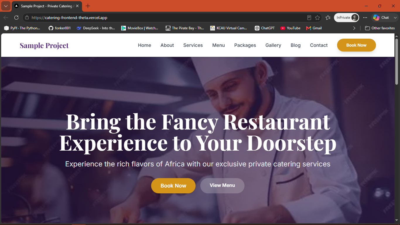 CATERING SITE
